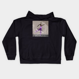 Prancing in Purple Kids Hoodie